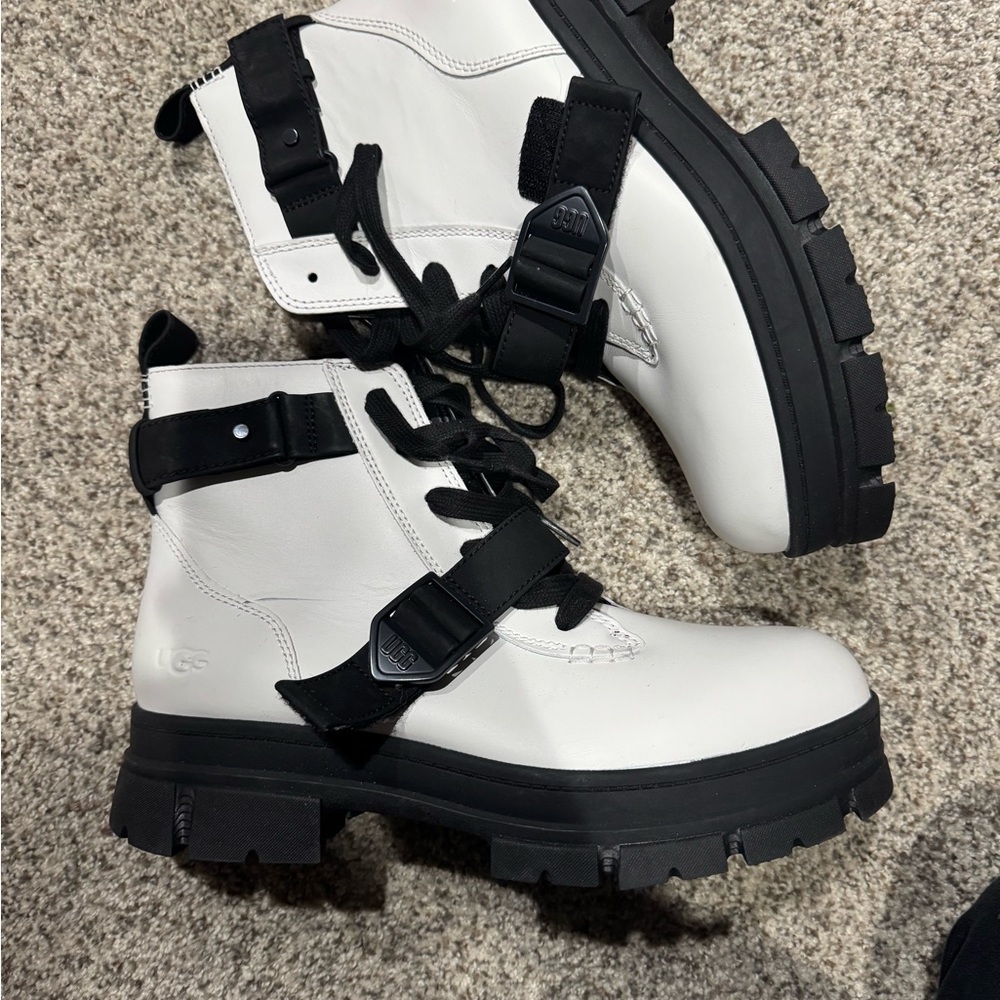 UGG Women's White and Black Boots